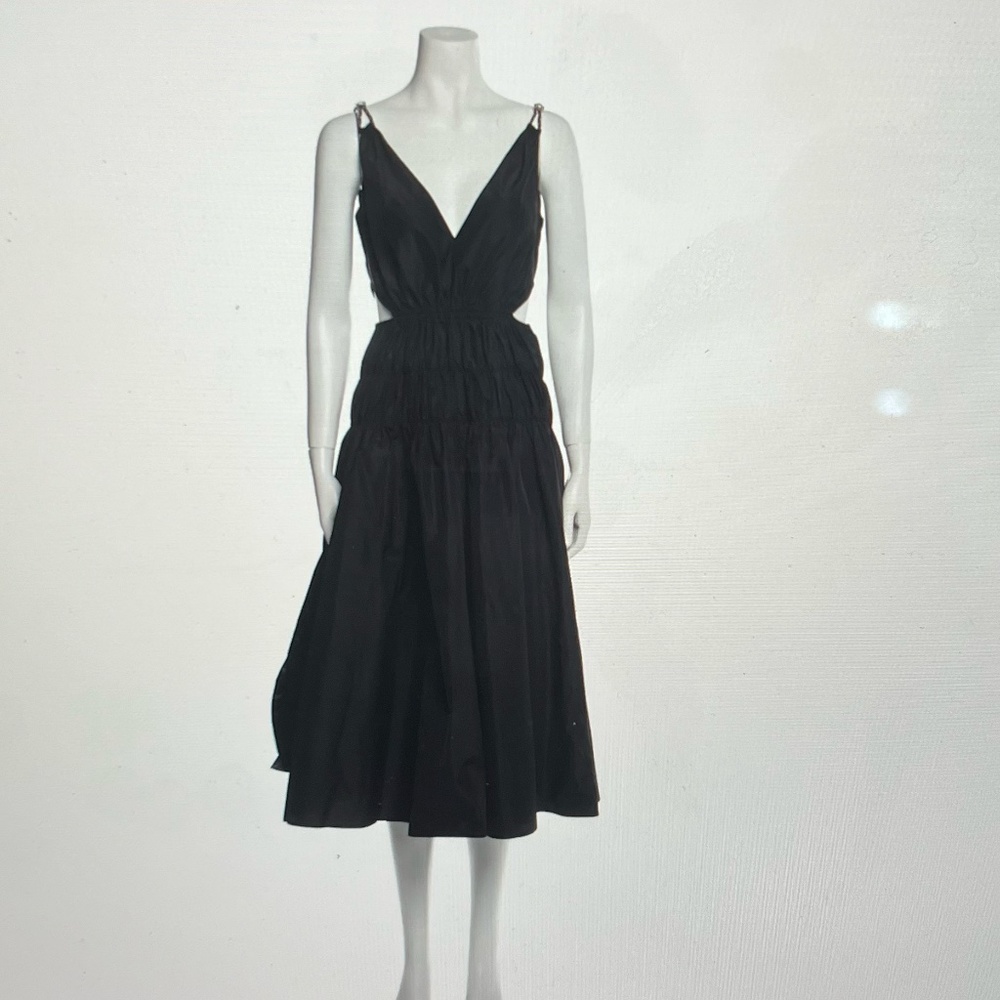 Maje Run Taffeta Cutout Dress